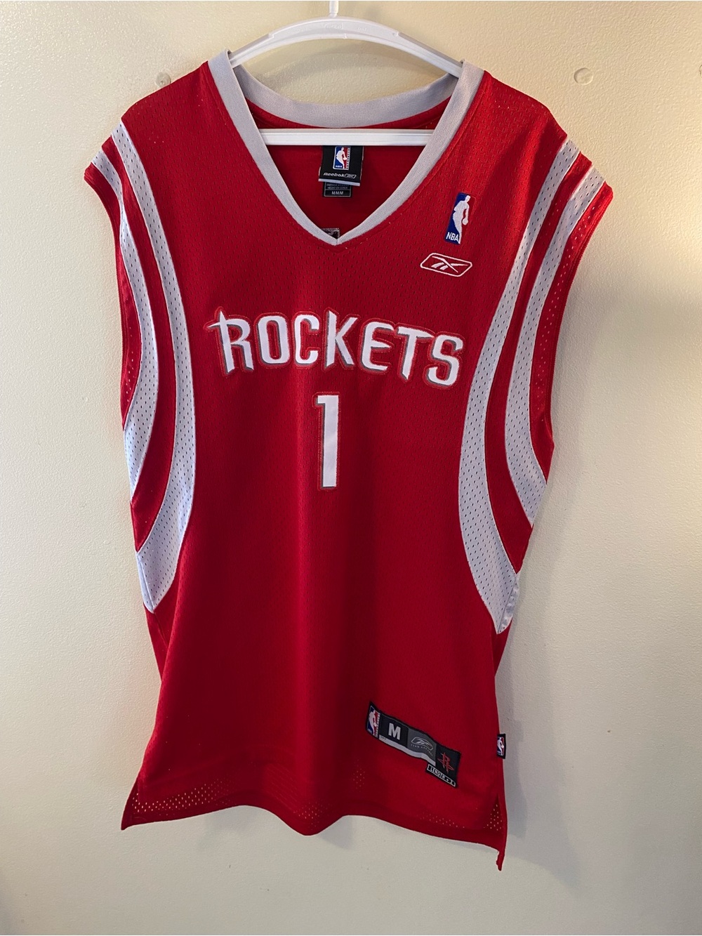 Vintage NBA Reebok Houston Rockets  Tracy Mcgrady Jersey